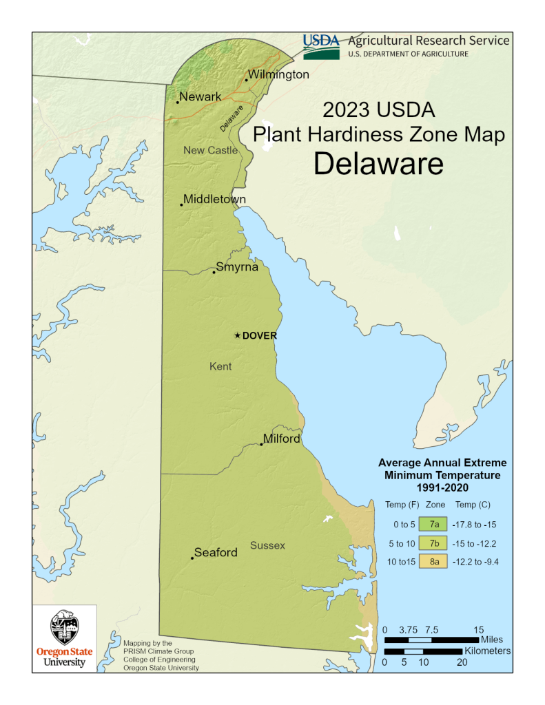 Delaware Planting Zones
