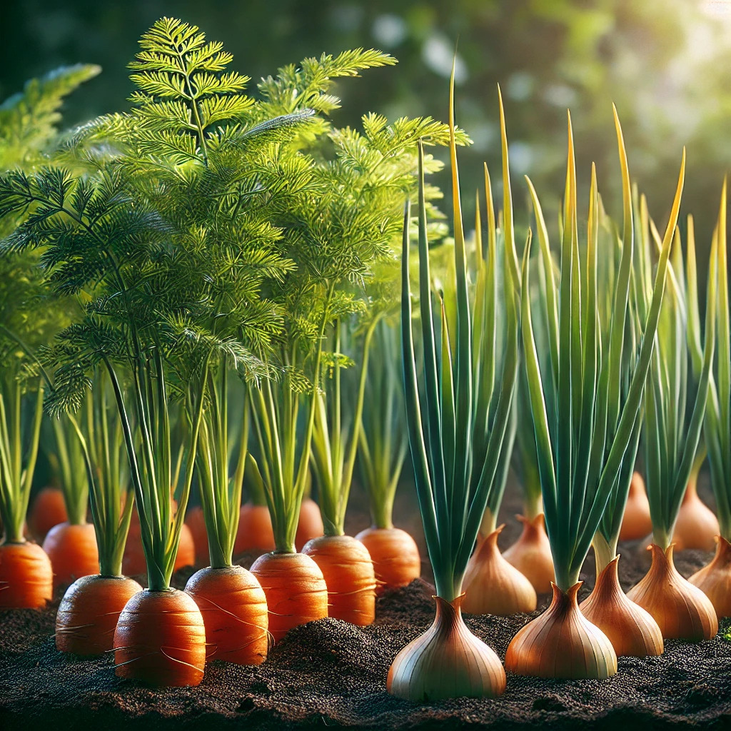 Carrots and Onions companion plants
