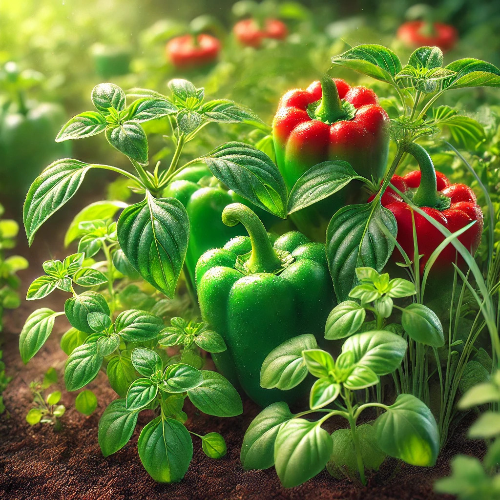 Peppers and Oregano companion plants