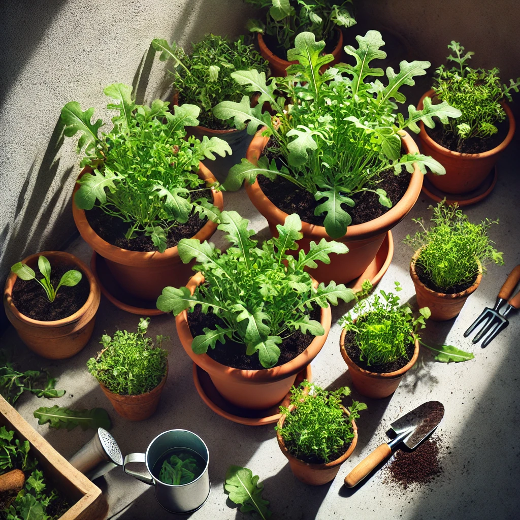 Growing Arugula in Pots