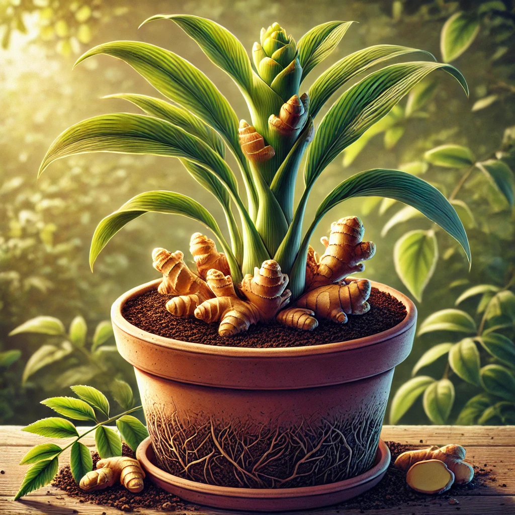 Growing Ginger in a Pot