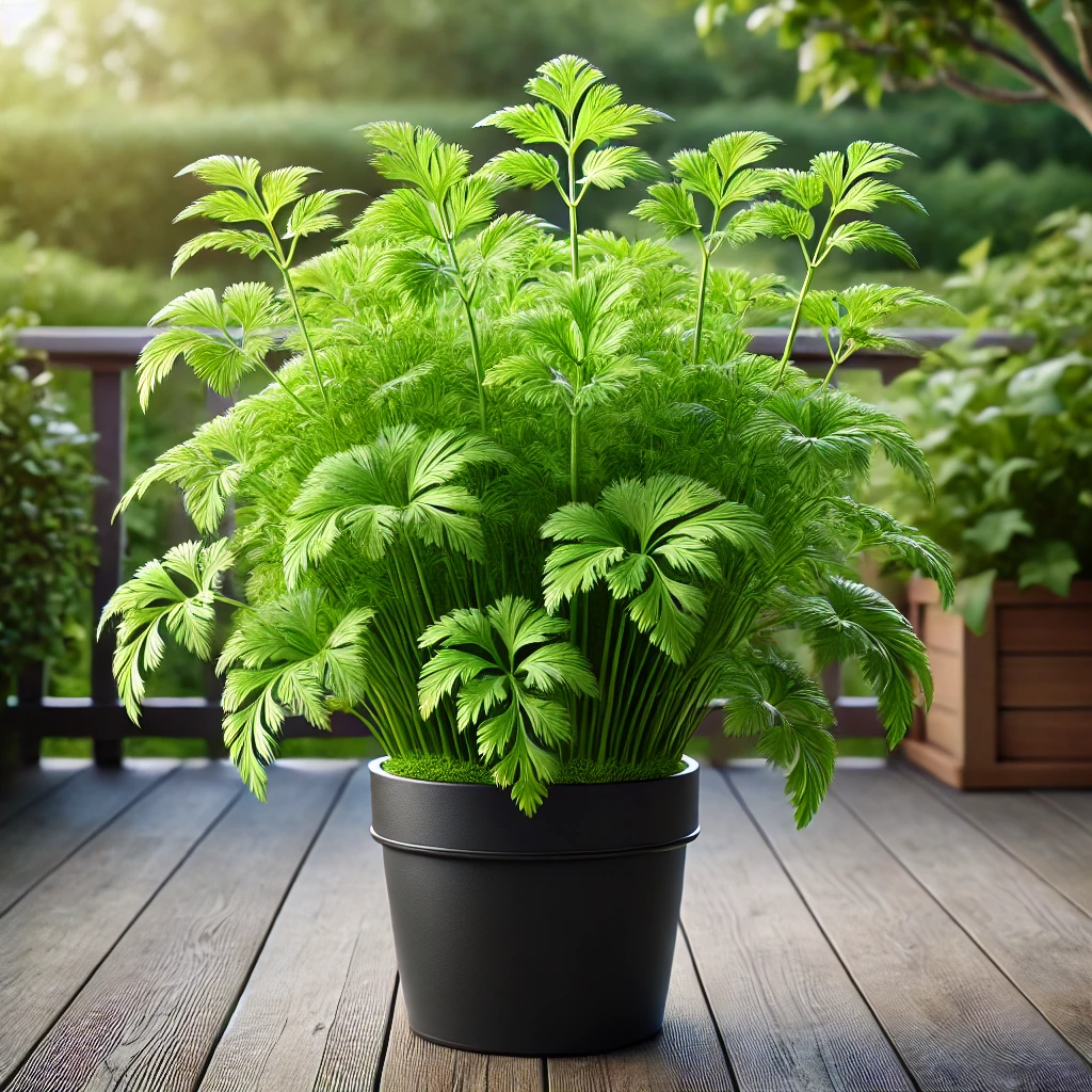 Growing Lovage in a Pot