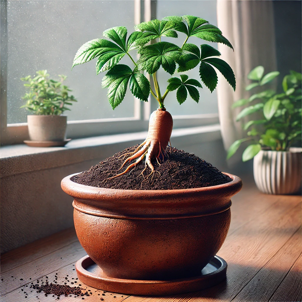 Growing Ginseng in a pot