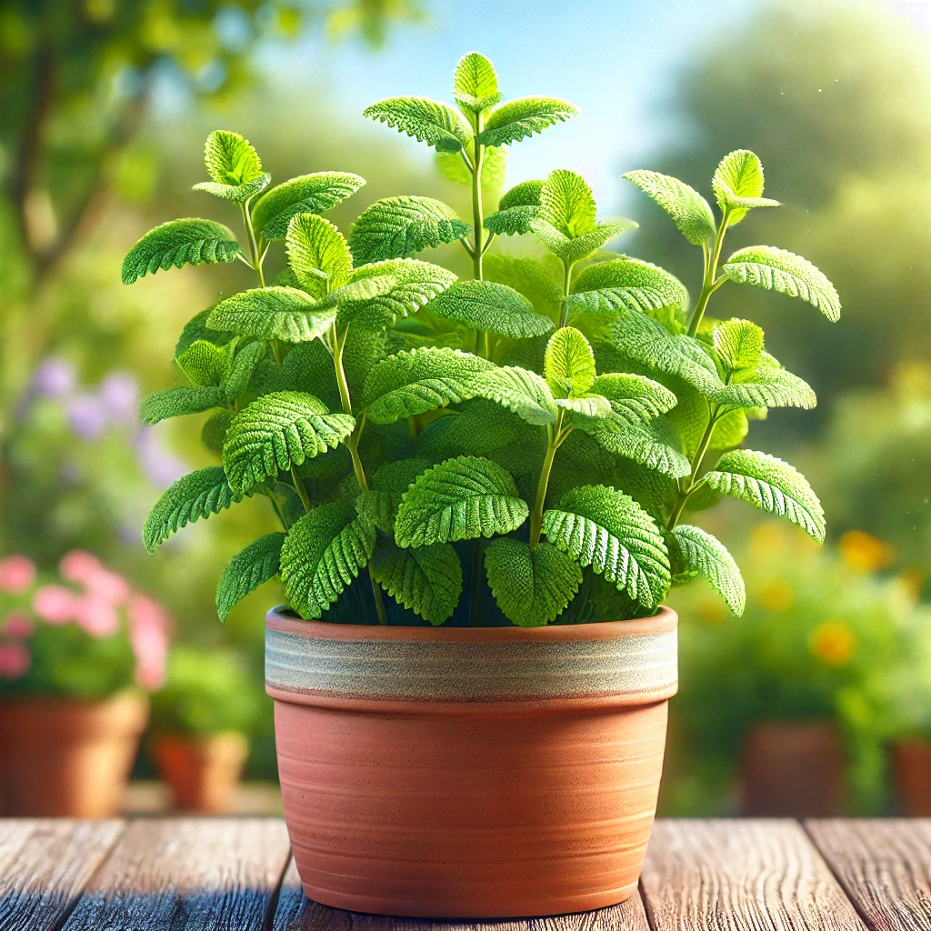 Growing Lemon Balm in a Container